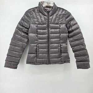 Bernardo Women's Gray Goose Down Puffer Jacket Size Small‎ Warm Cozy